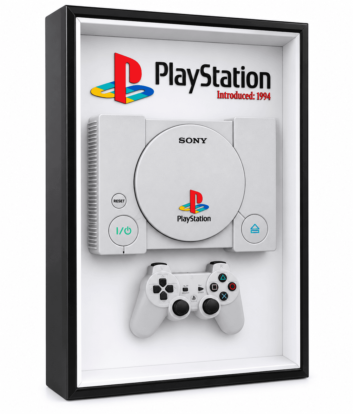 تابلو دکوراتیو سه بعدی پلی استیشن 1 کلاسیک PS1 مدل PlayStation 1994