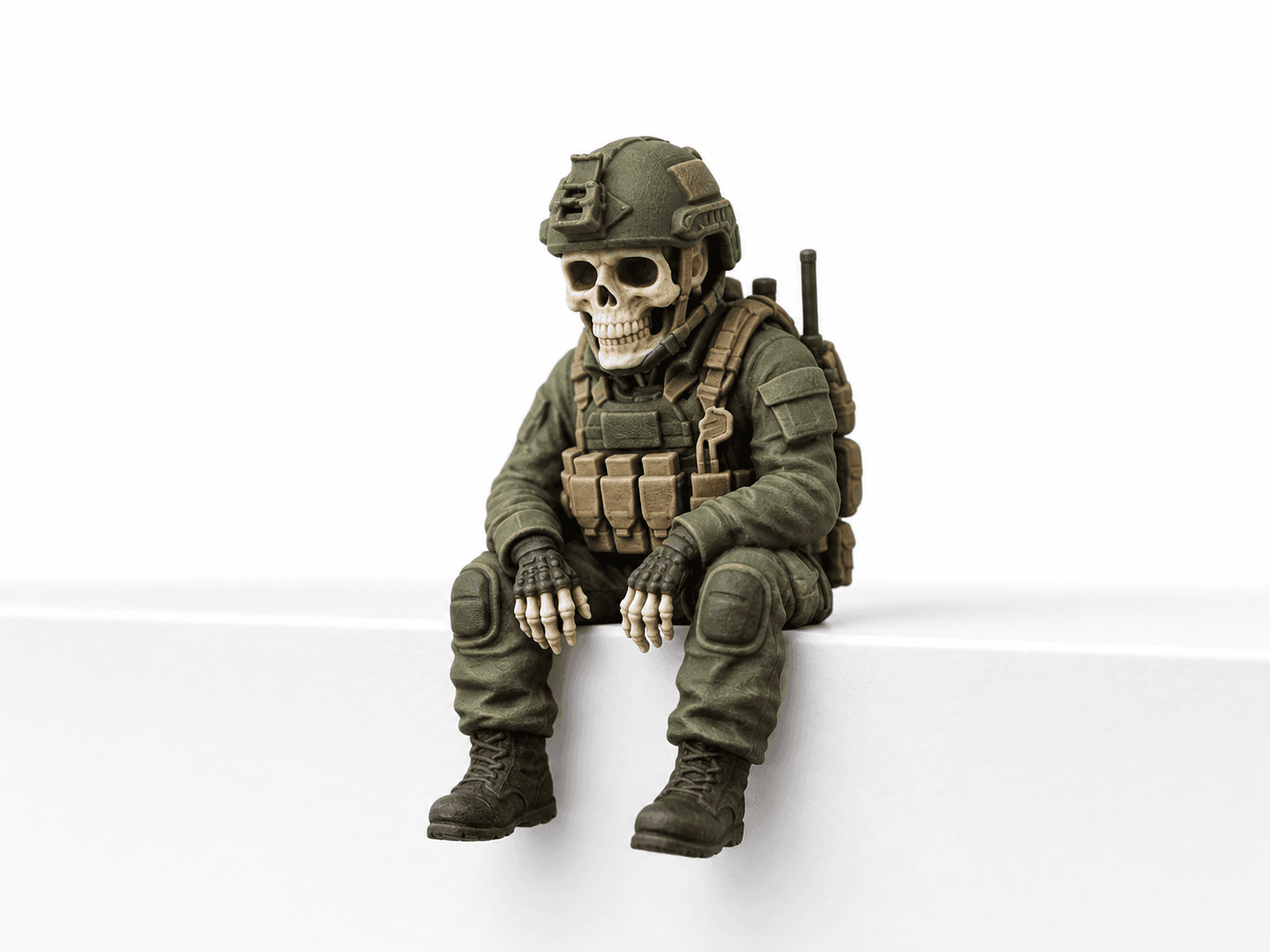 فیگور لبهنشین سرباز اسکلت مدل Skull Team Six