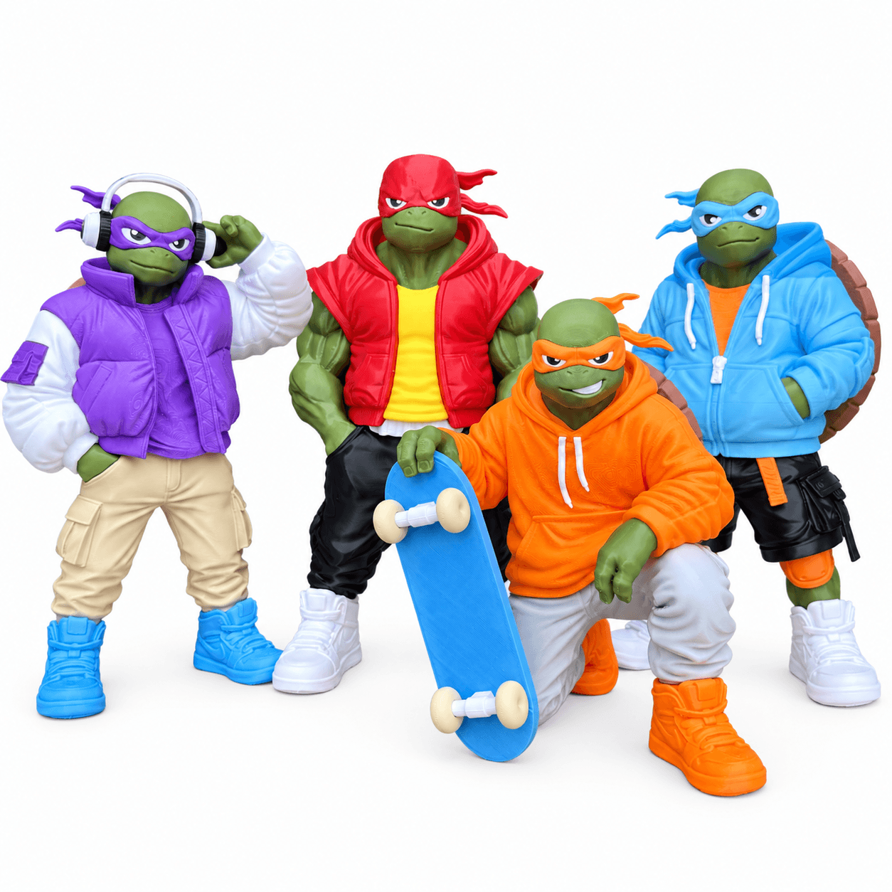 ست 4 عددی فیگور لاک پشت های نینجا TMNT